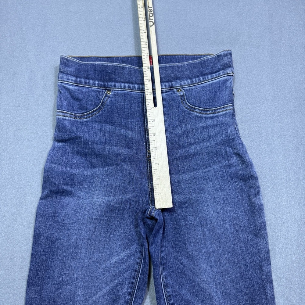 SPANX Blue High-Waist Ankle Flare Jeans - Picture 9 of 9